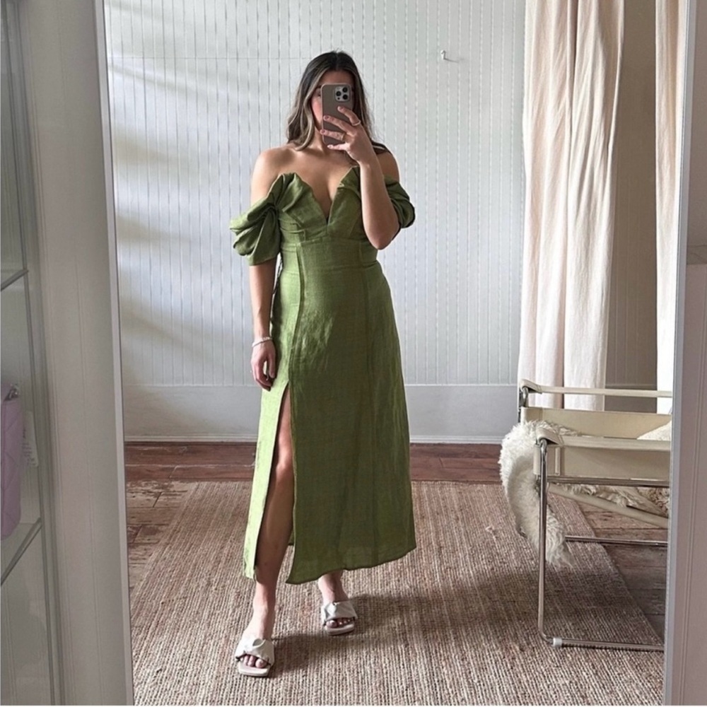 NWOT Cult Gaia Muna Off The Shoulder Midi Dress Size 4 /Small - Picture 5 of 11